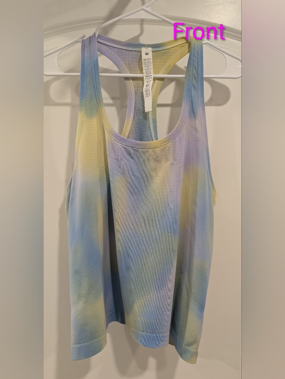 lululemon athletica Pastel Tie-Dye Swiftly Racerback Tank Size 14 Like New